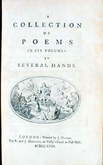 Titlepage of "A Collection of Poems in Six Volumes"