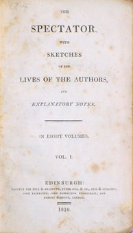 Titlepage of "The Spector" (1816)