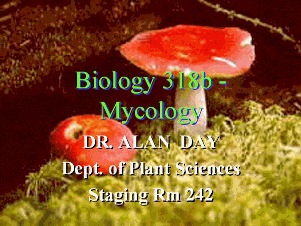 Biology 318b - Mycology