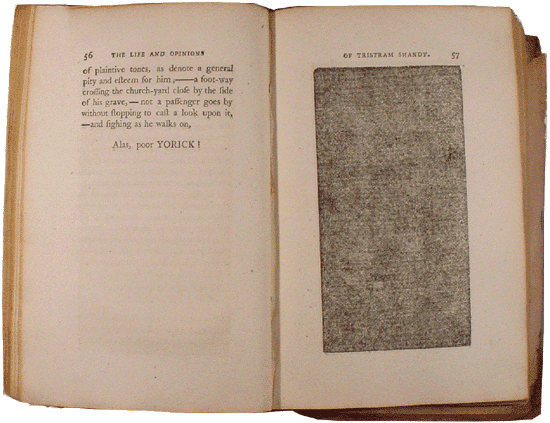 The Black Page from Tristram Shandy