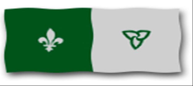 Le drapeau de la francophonie ontarienne