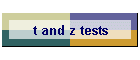 t and z tests