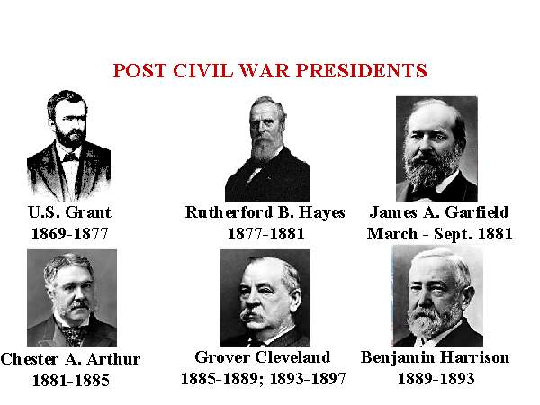 post-civil-war-presidents