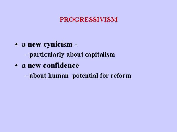 progressivism