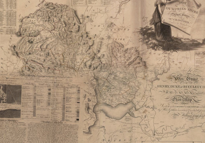 1804 Map of Dumfrieeshire County