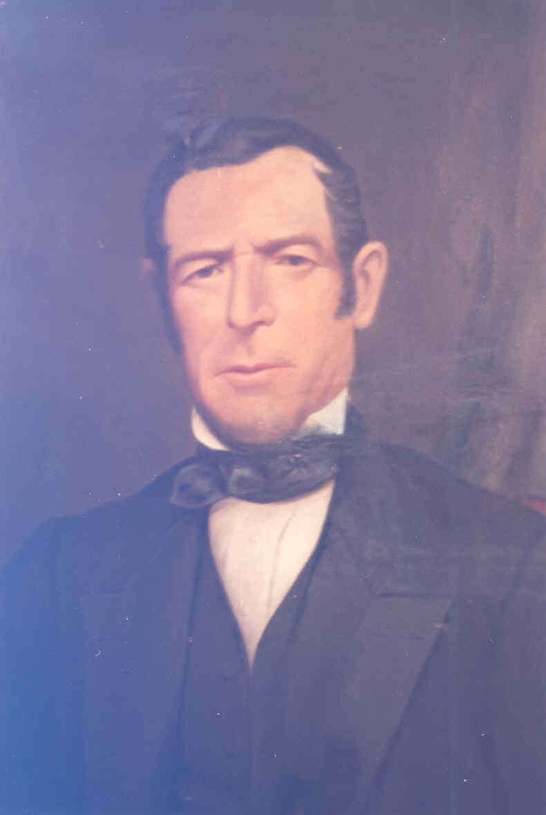 oil portrait of David Saddler from private  collection of John R. Sadler