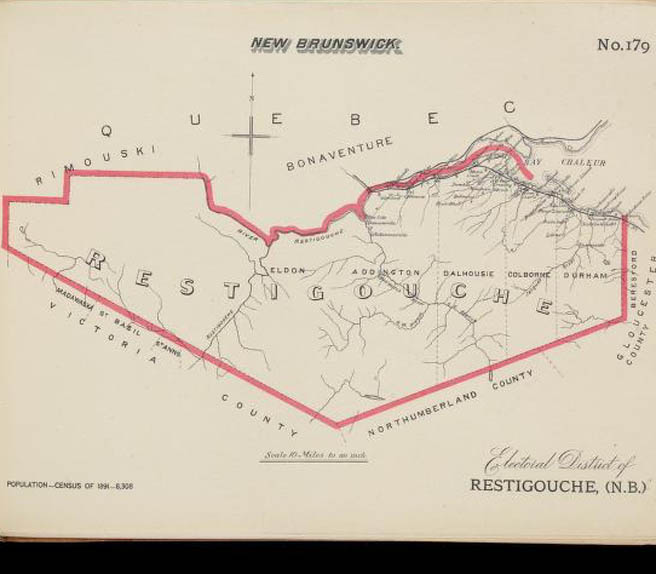  Restigouche County federal electoral boundaries 1895