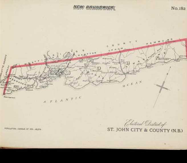 Saint John County federal electoral boundaries 1895