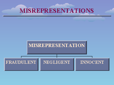 NEGLIGENT MISREPRESENTATION