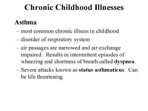 Chronic Childhood Illnesses