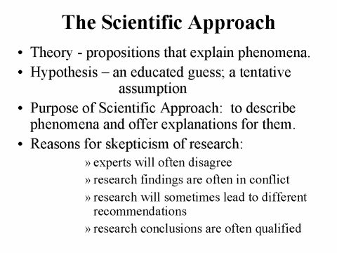 The Scientific Approach