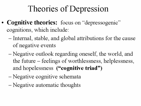 Theories of Depression