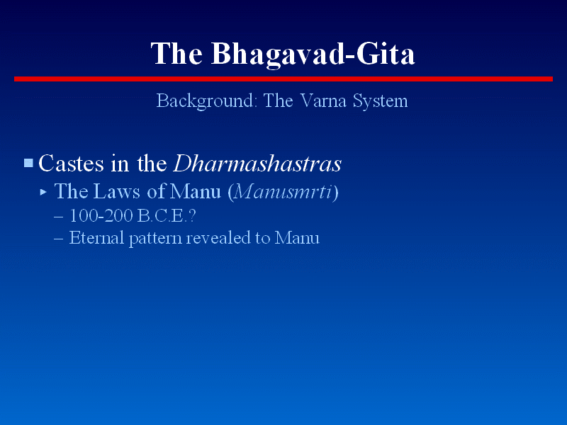 The Bhagavad-Gita